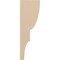 Ekena Millwork 2"W x 4"D x 12"H Thin Ridgewood Rough Cedar Woodgrain TimberThane Corbel, Primed Tan CORUR02X04X12RIDRCPR - alternate 3